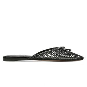 BRAND NEW ATALINA MESH BOWNOT SLIP-ON ROUND-TOE WOMEN'S MULES
